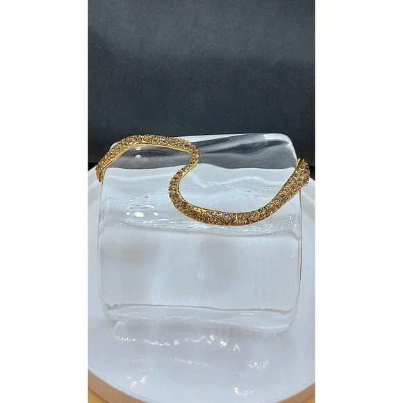 Alexis Bittar Spring/Summer 2013 Lucite Bracelet w/Golden Snake Statemen… - Picture 9 of 16